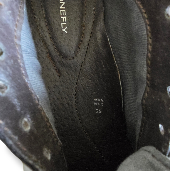 STONEFLY Women's Brown Patent Leather/Suede  Sneaker Wedged Shoes - Picture 14 of 16